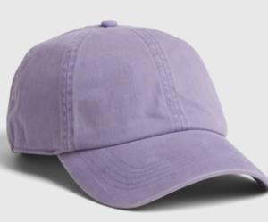 紫　帽子